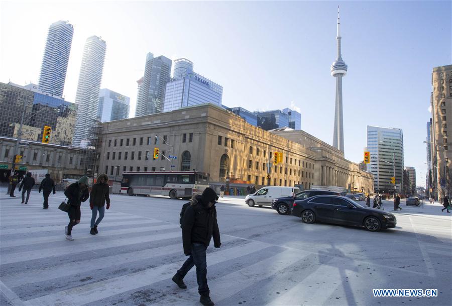 CANADA-TORONTO-EXTREME COLD WEATHER