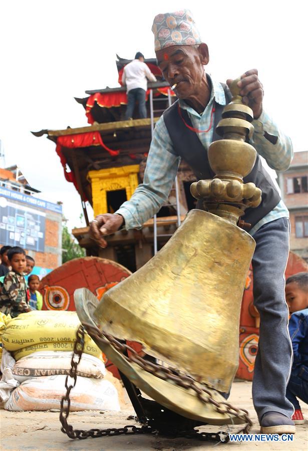 NEPAL-BHAKTAPUR-BISKET JATRA FESTIVAL