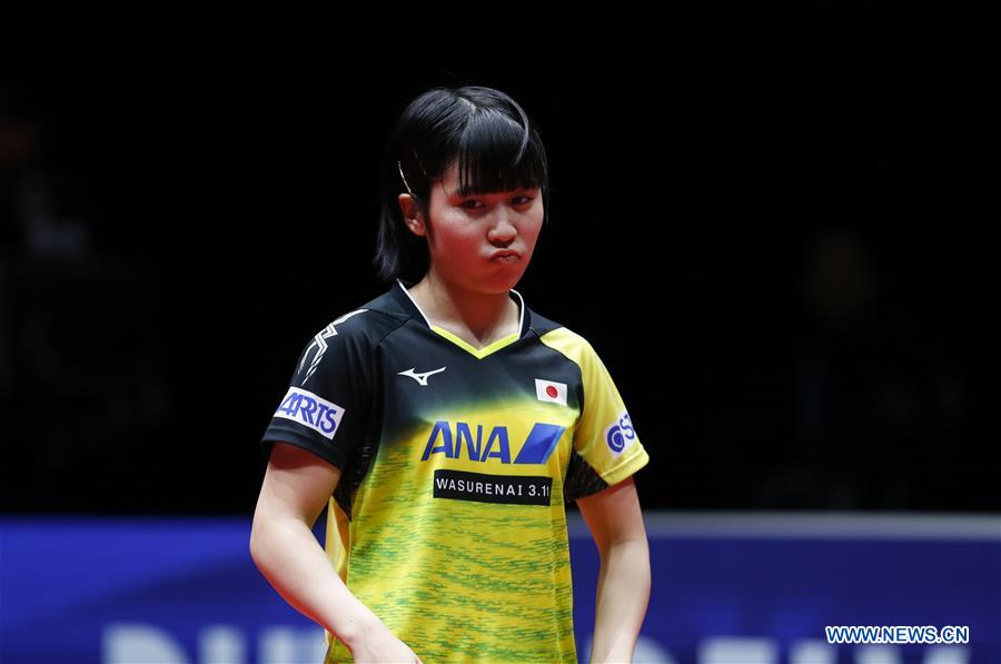 (SP)SWEDEN-HALMSTAD-ITTF WORLD TEAM CHAMPIONSHIPS 2018-WOMEN'S FINAL-CHN VS JPN