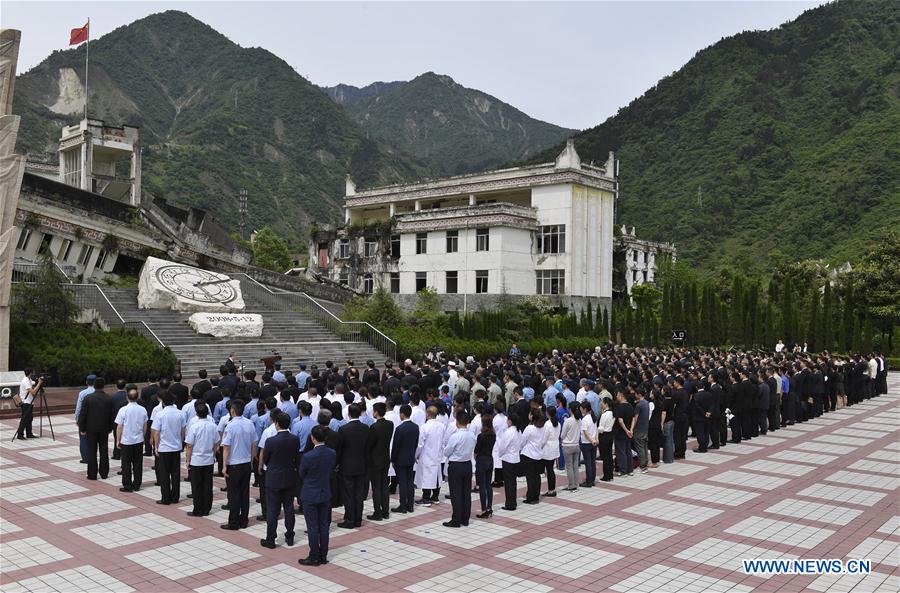 CHINA-SICHUAN-WENCHUAN-EARTHQUAKE-ANNIVERSARY-MEMORIAL CEREMONY (CN)