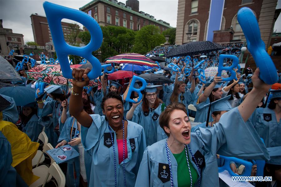 U.S.-NEW YORK-COLUMBIA UNIVERSITY-COMMENCEMENT CEREMONY