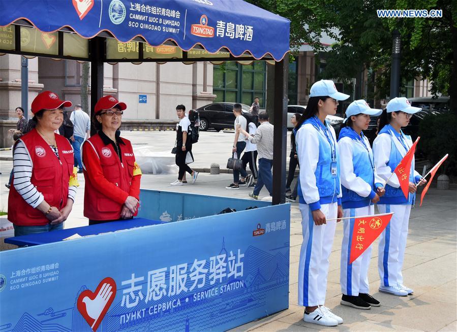 CHINA-QINGDAO-SCO-SUMMIT-VOLUNTEER (CN)