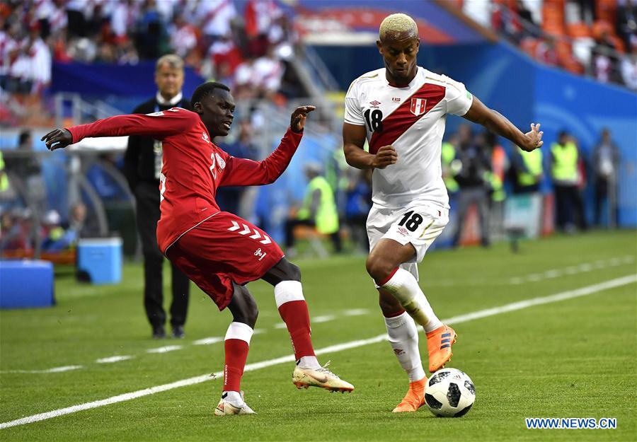 (SP)RUSSIA-SARANSK-2018 WORLD CUP-GROUP C-PERU VS DENMARK