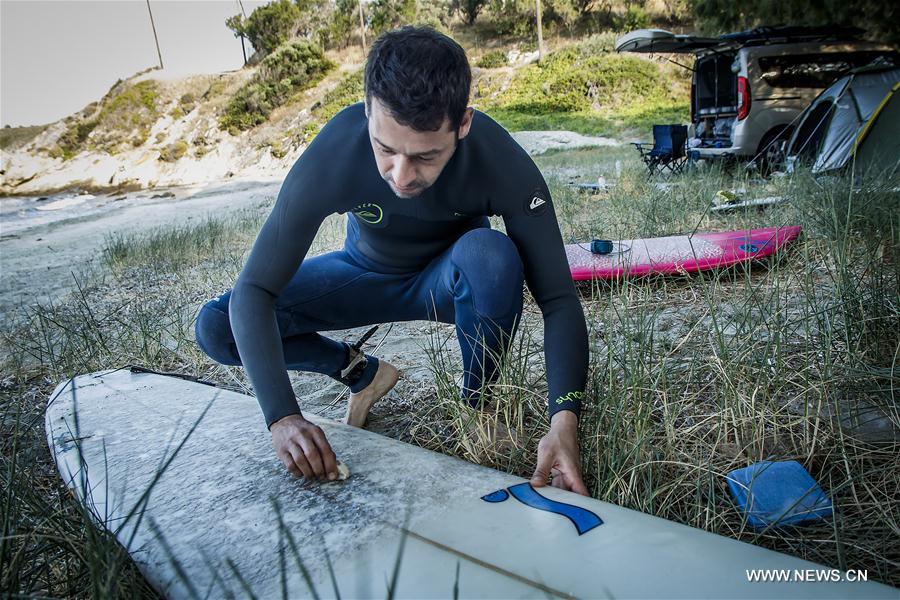 (SP)GREECE-EVIA ISLAND-SURFING