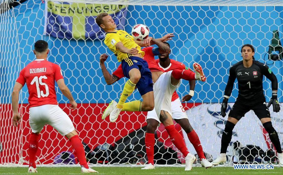 (SP)RUSSIA-SAINT PETERSBURG-2018 WORLD CUP-ROUND OF 16-SWITZERLAND VS SWEDEN