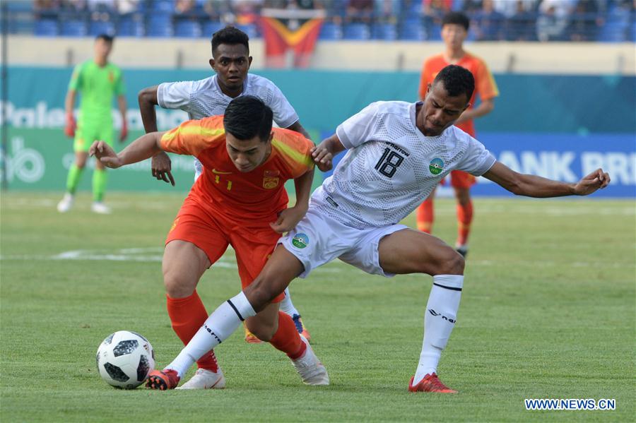 (SP)INDONESIA-BANDUNG-ASIAN GAMES-FOOTBALL-CHINA VS TIMOR LESTE