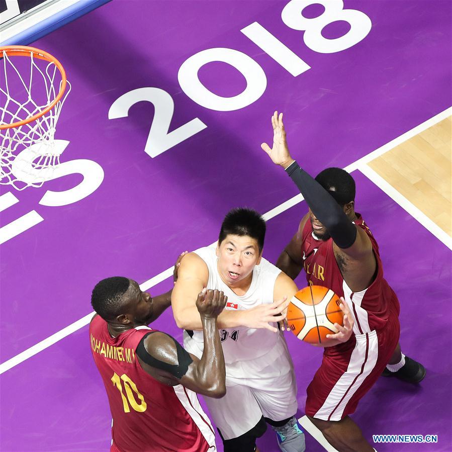 (SP)INDONESIA-JAKARTA-ASIAN GAMES-BASKETBALL-QATAR VS HONG KONG