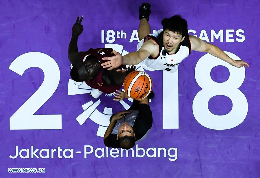 (SP)INDONESIA-JAKARTA-ASIAN GAMES-BASKETBALL-JAPAN VS QATAR