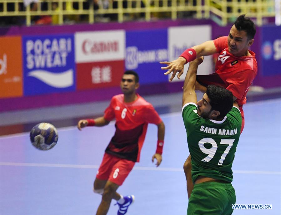 (SP)INDONESIA-JAKARTA-ASIAN GAMES-HANDBALL-INDONESIA VS SAUDI ARABIA 