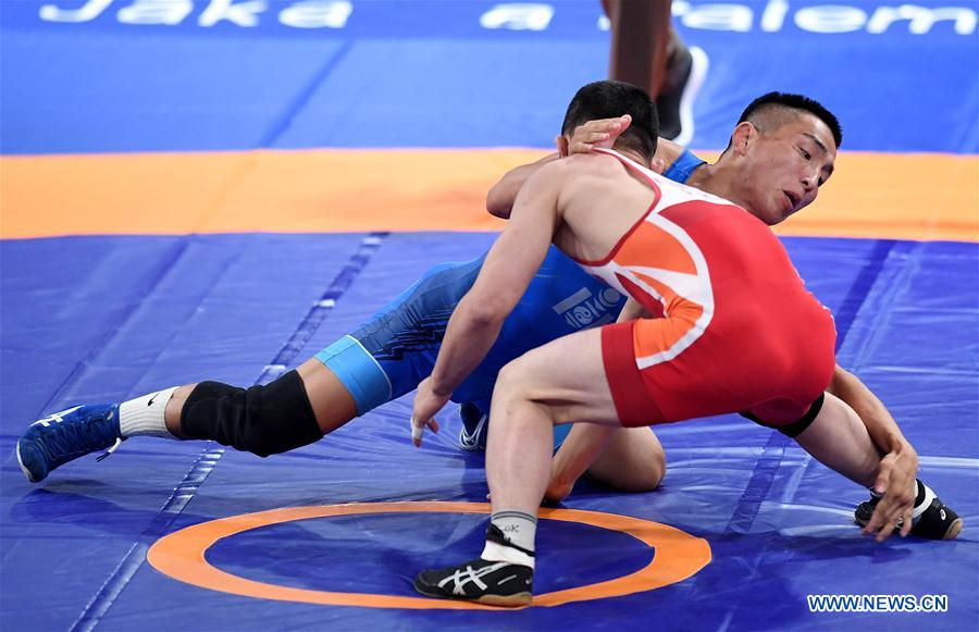 (SP)INDONESIA-JAKARTA-ASIAN GAMES-WRESTLING-MEN'S FREESTYLE 57 KG