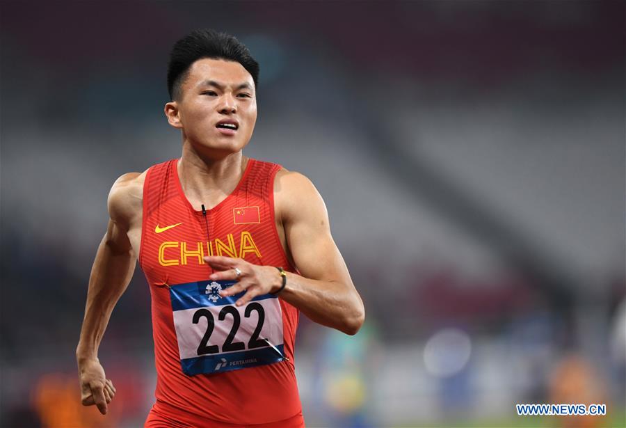 (SP)INDONESIA-JAKARTA-ASIAN GAMES-ATHLETICS-MEN'S 100M SEMIFINAL