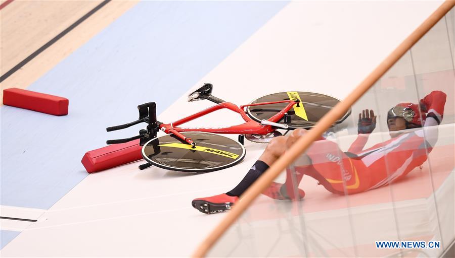 (SP)INDONESIA-JAKARTA-ASIAN GAMES-CYCLING TRACK-MEN'S TEAM PURSUIT