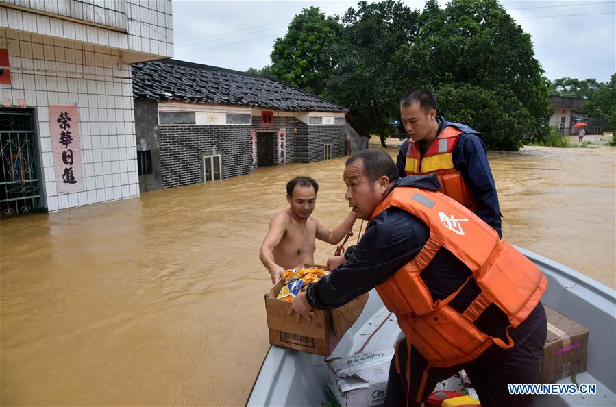 CHINA-GUANGDONG-YANGCHUN-TYPHOON MANGKHUT-FLOOD (CN)