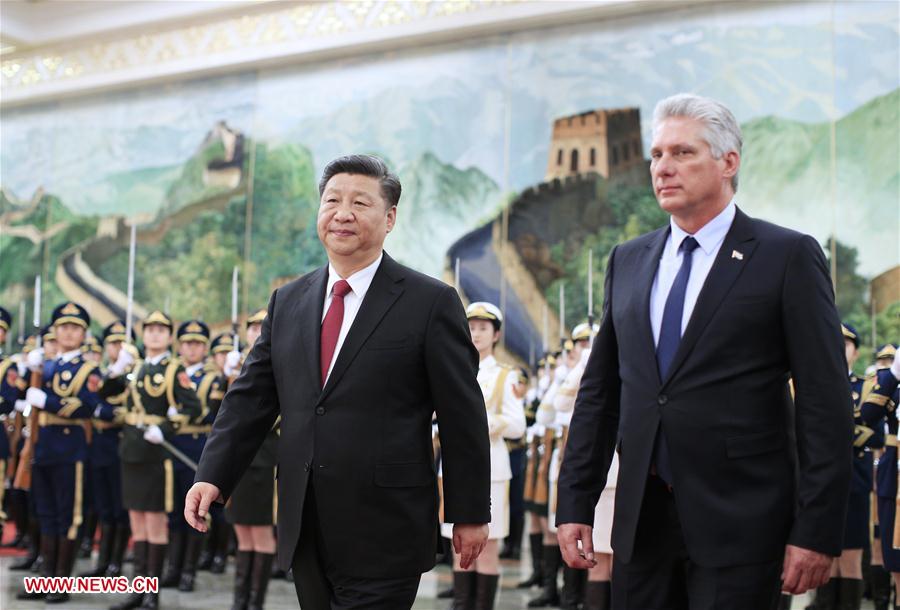 CHINA-BEIJING-XI JINPING-CUBAN PRESIDENT-TALKS (CN)