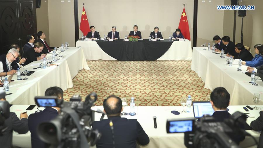 ARGENTINA-BUENOS AIRES-CHINA'S FM-PRESS BRIEFING