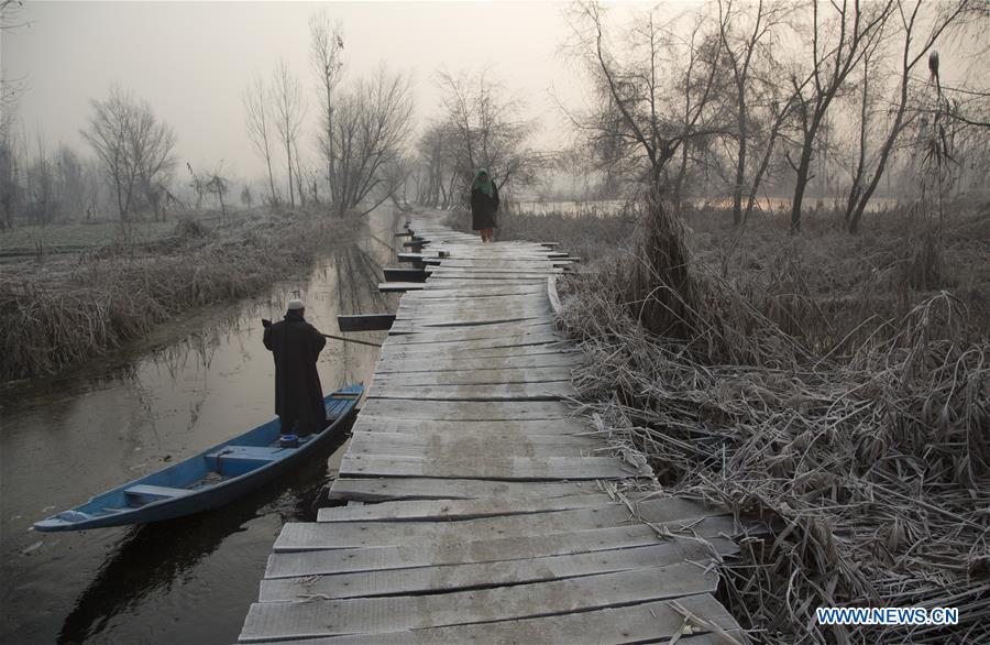 KASHMIR-SRINAGAR-COLD WEATHER