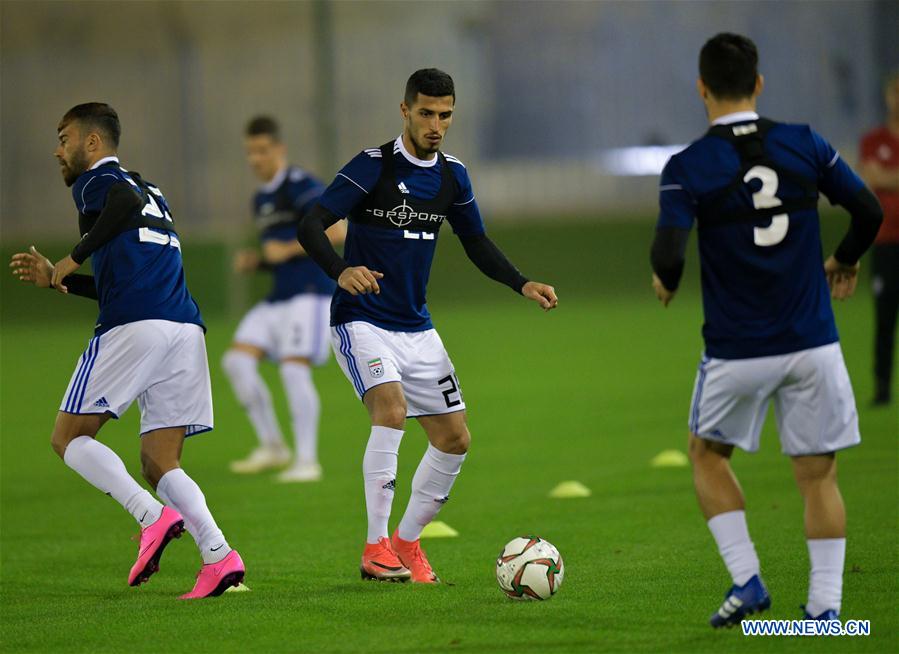 (SP)QATAR-DOHA-FOOTBALL-IRAN-TRAINING SESSION