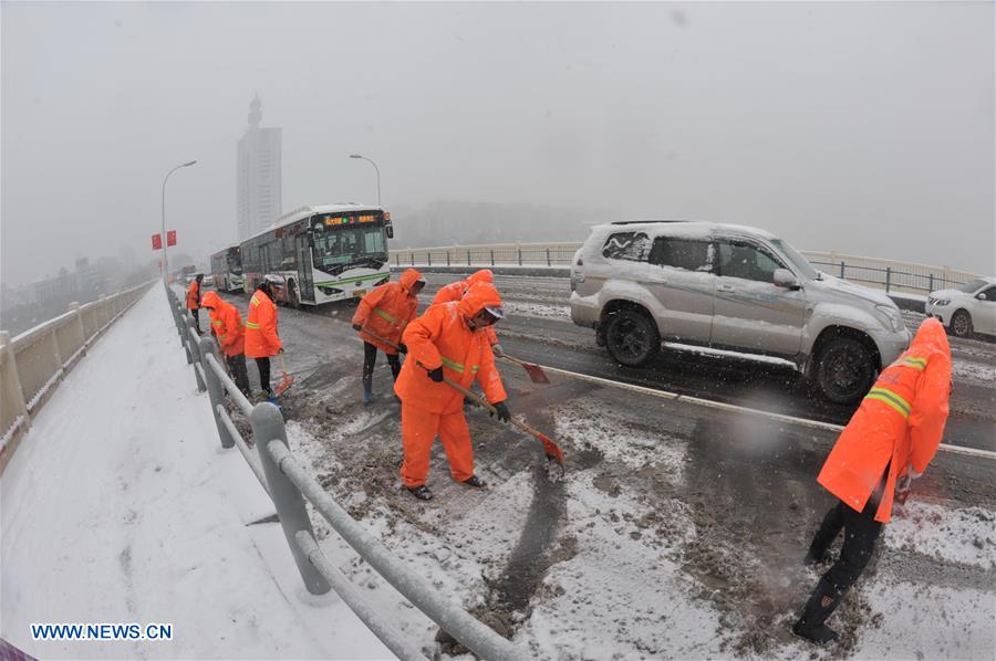 CHINA-HUNAN-CHANGSHA-SNOWFALL (CN)