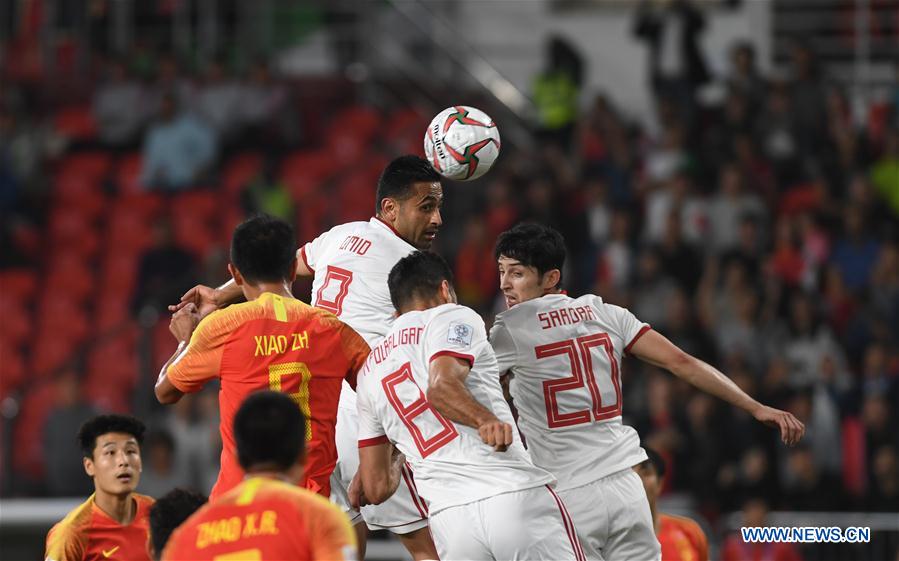 (SP)UAE-ABU DHABI-FOOTBALL-ASIAN CUP-CHINA-IRAN