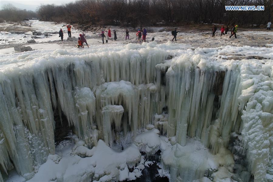 CHINA-HEILONGJIANG-FROZEN WATERFALL (CN) 