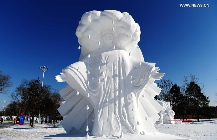 CHINA-HARBIN-SNOW SCULPTURE COMPETITION (CN)