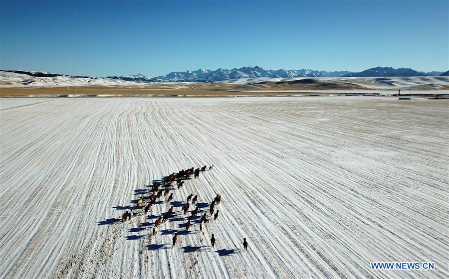 CHINA-AERIAL VIEW-SNOW (CN)