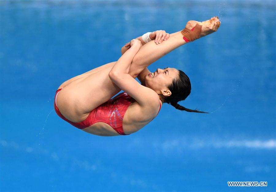 (SP)CHINA-BEIJING-DIVING-FINA WORLD SERIES-WOMEN'S 3M SPRINGBOARD