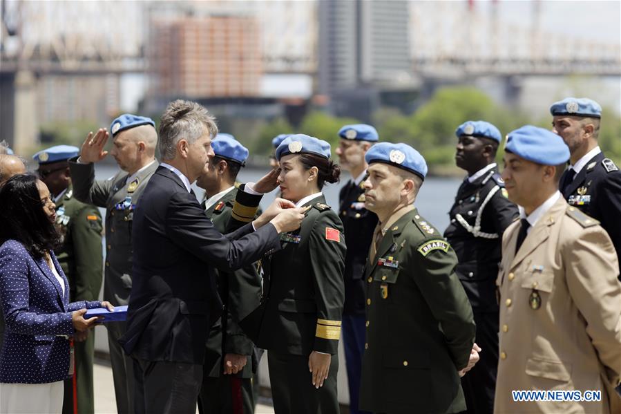 UN-PEACE KEEPING MEDAL-AWARDING CEREMONY