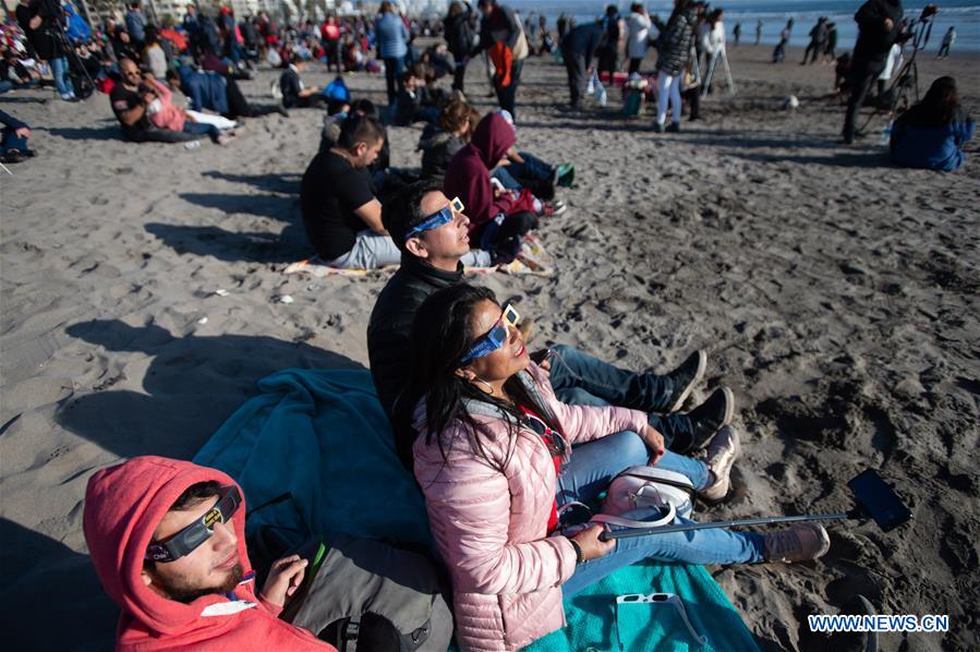 CHILE-LA SERENA-SOLAR ECLIPSE