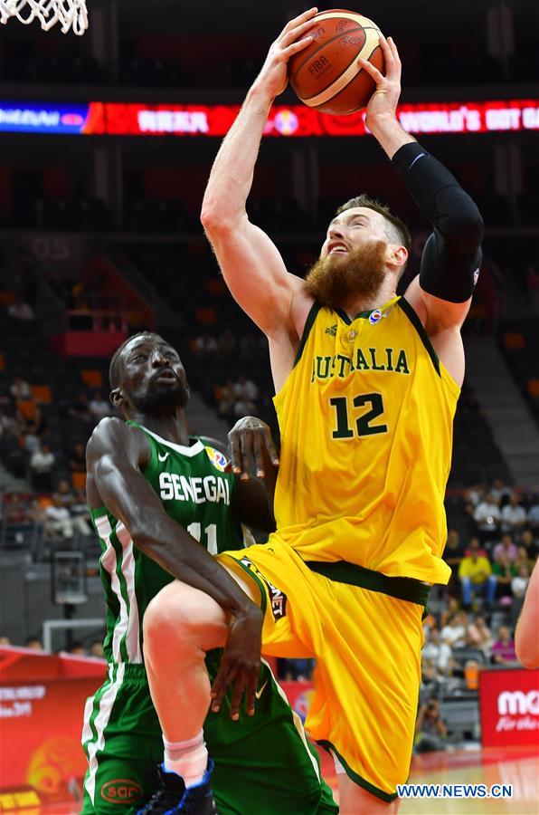 (SP)CHINA-DONGGUAN-BASKETBALL-FIBA WORLD CUP-GROUP H-AUSTRALIA VS SENEGAL (CN)