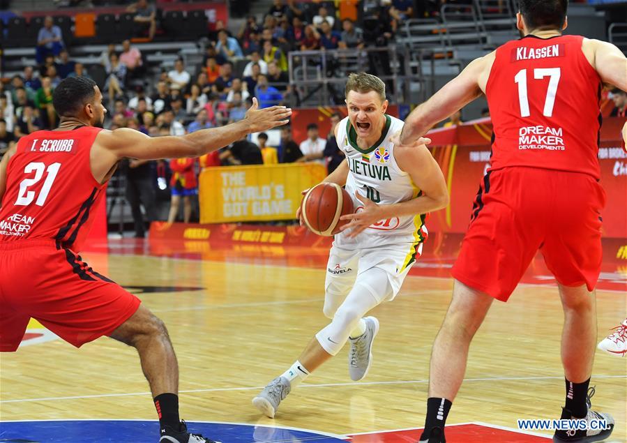 (SP)CHINA-DONGGUAN-BASKETBALL-FIBA WORLD CUP-GROUP H-LITHUANIA VS CANADA (CN)