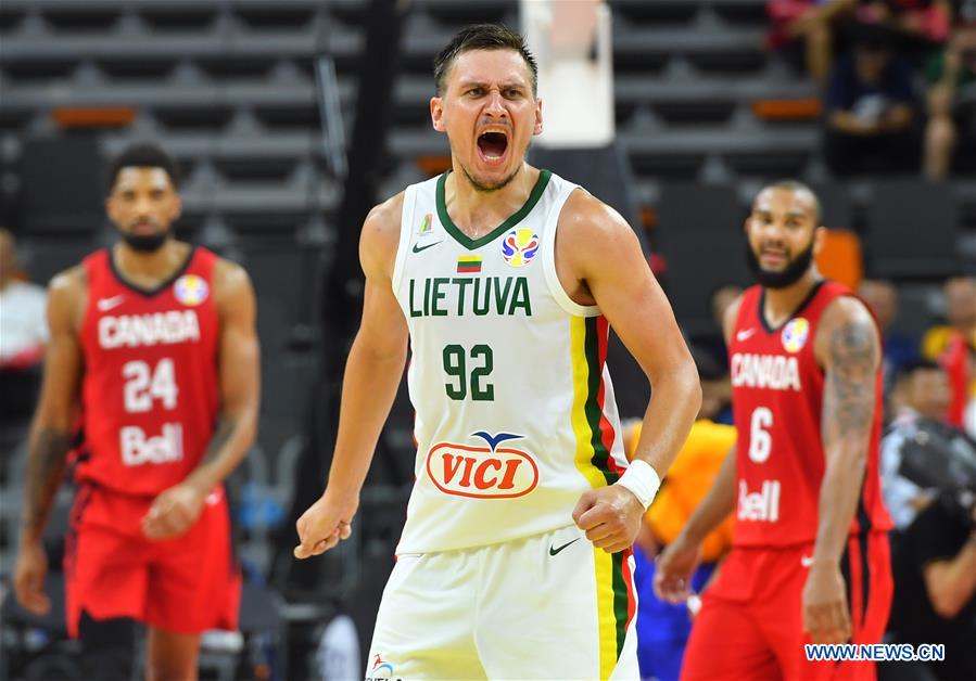 (SP)CHINA-DONGGUAN-BASKETBALL-FIBA WORLD CUP-GROUP H-LITHUANIA VS CANADA (CN)