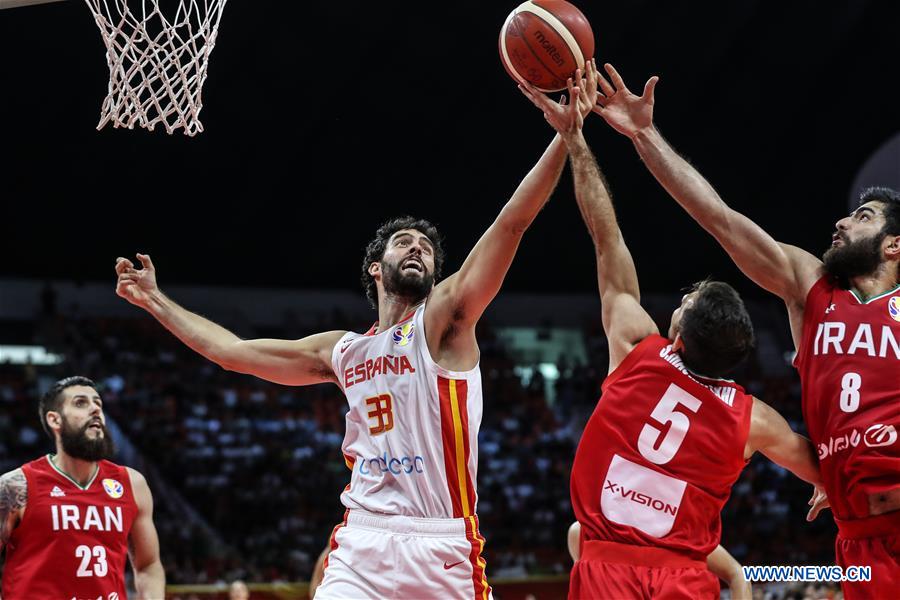 (SP)CHINA-GUANGZHOU-BASKETBALL-FIBA WORLD CUP-GROUP C-ESP VS IRI(CN)