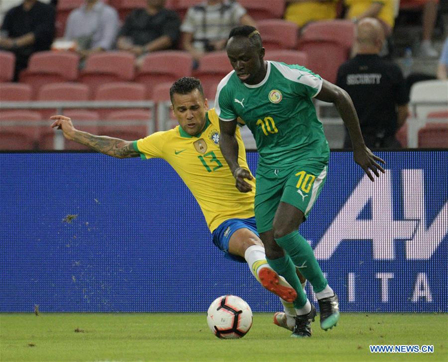 (SP)SINGAPORE-SOCCER-FRIENDLY MATCH-BRAZIL VS SENEGAL