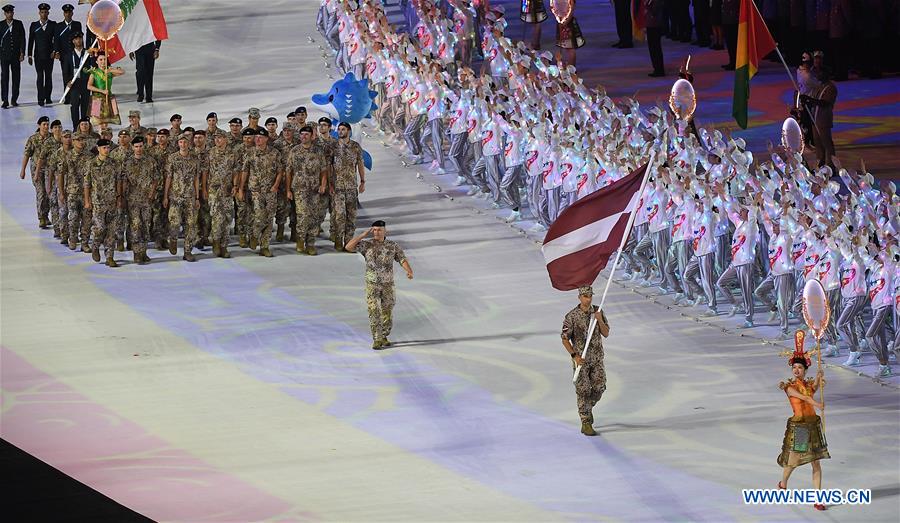 (SP)CHINA-WUHAN-7TH MILITARY WORLD GAMES-OPENING CEREMONY