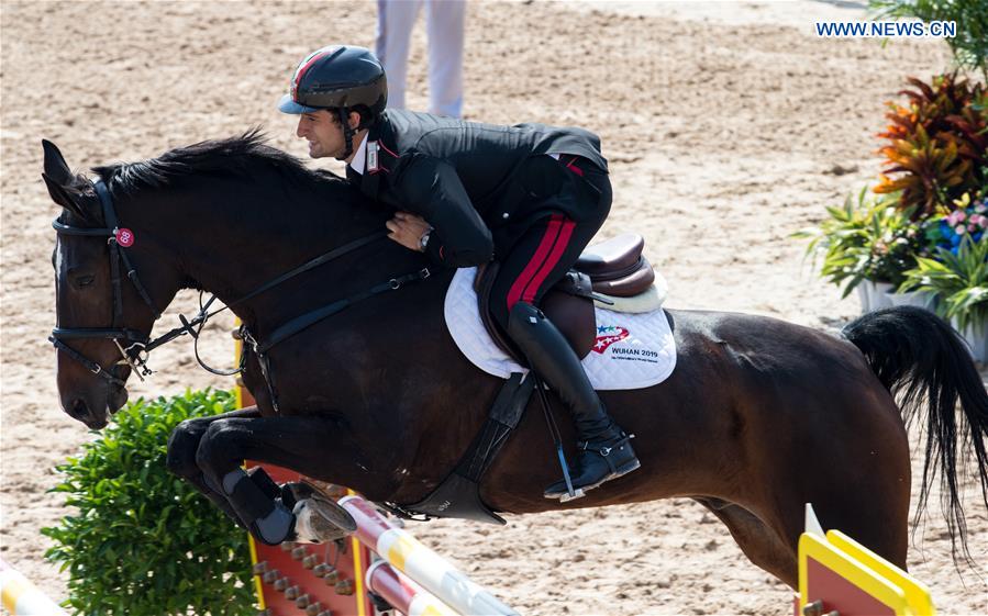 (SP)CHINA-WUHAN-7TH MILITARY WORLD GAMES-EQUESTRIAN-JUMPING INDIVIDUAL  