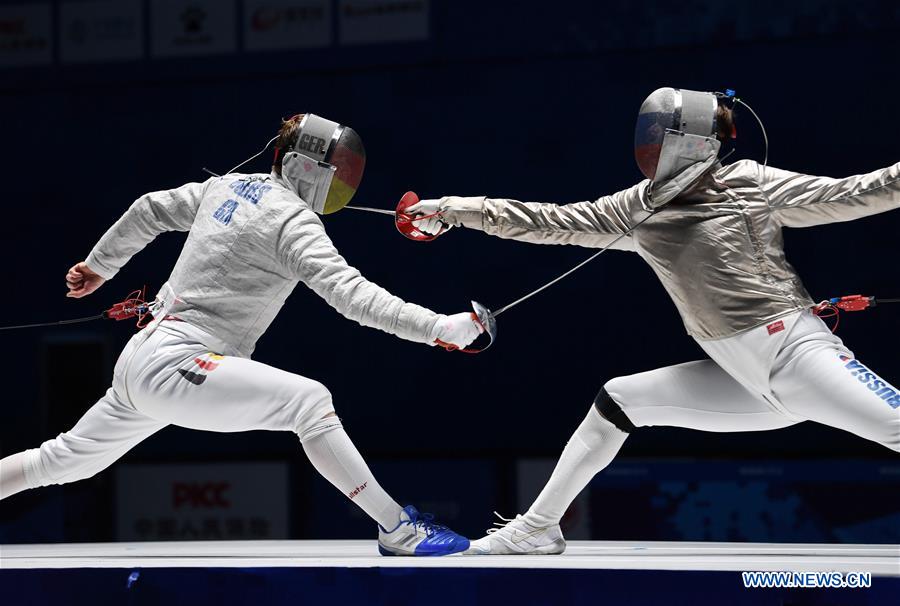 (SP)CHINA-WUHAN-7TH MILITARY WORLD GAMES-FENCING