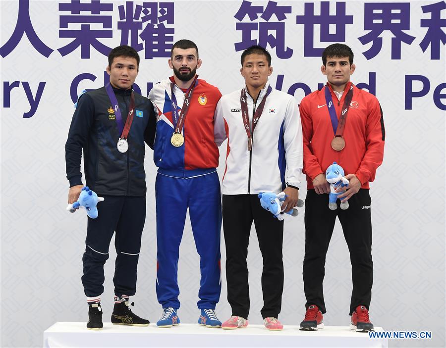 (SP)CHINA-WUHAN-7TH MILITARY WORLD GAMES-WRESTLING