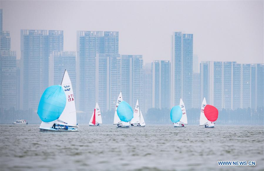 (SP)CHINA-WUHAN-7TH MILITARY WORLD GAMES-SAILING