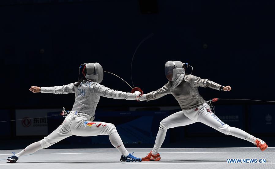 (SP)CHINA-WUHAN-7TH MILITARY WORLD GAMES-FENCING