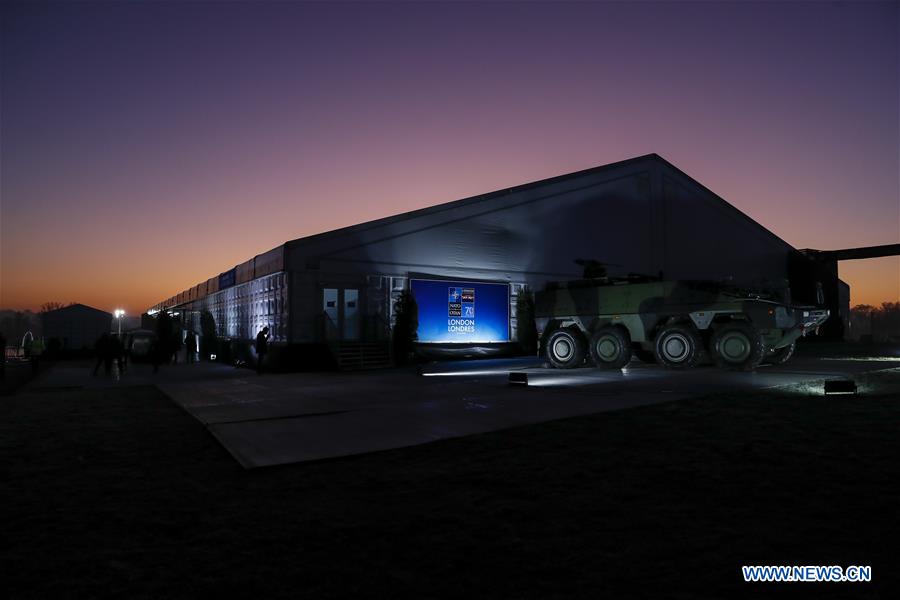 BRITAIN-LONDON-NATO SUMMIT-MEDIA CENTRE