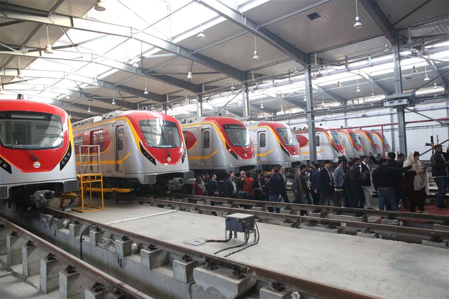 PAKISTAN-LAHORE-CPEC-ORANGE LINE METRO TRAIN