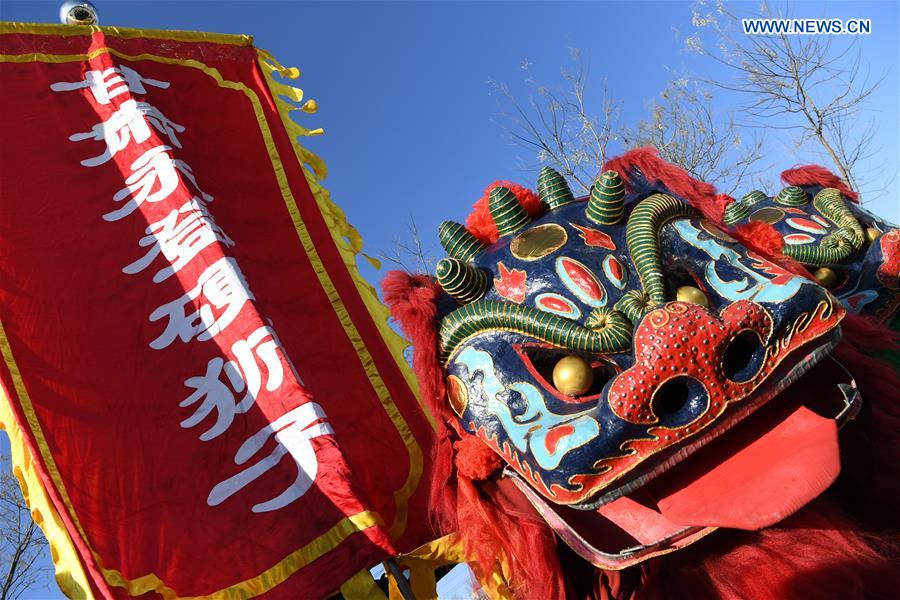 CHINA-GANSU-YONGDENG-LION DANCE (CN)