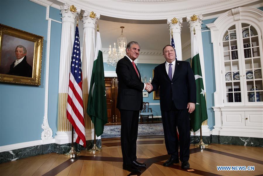  U.S.-WASHINGTON D.C.-POMPEO-PAKISTAN-FM-MEETING