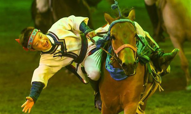 Horse dance show "Eternal Horse Ode" staged in Hohhot