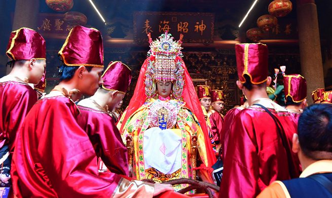 Xinhua Headlines: Chinese sea goddess Mazu "visits" Bangkok for cultural exchanges