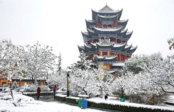 Snowfall hits NW China's Gansu